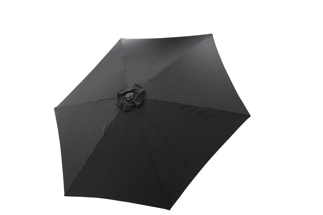 Venture Home Leeds Umbrella - 3m - Grey Alu / Black Fabric