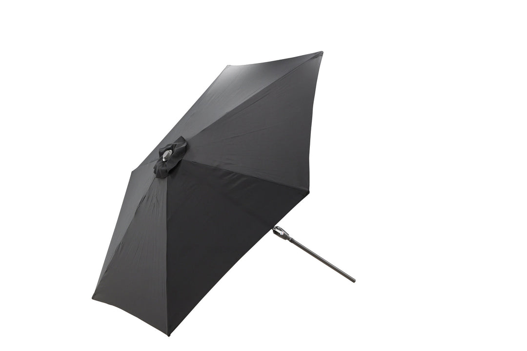 Venture Home Leeds Umbrella - 3m - Grey Alu / Black Fabric