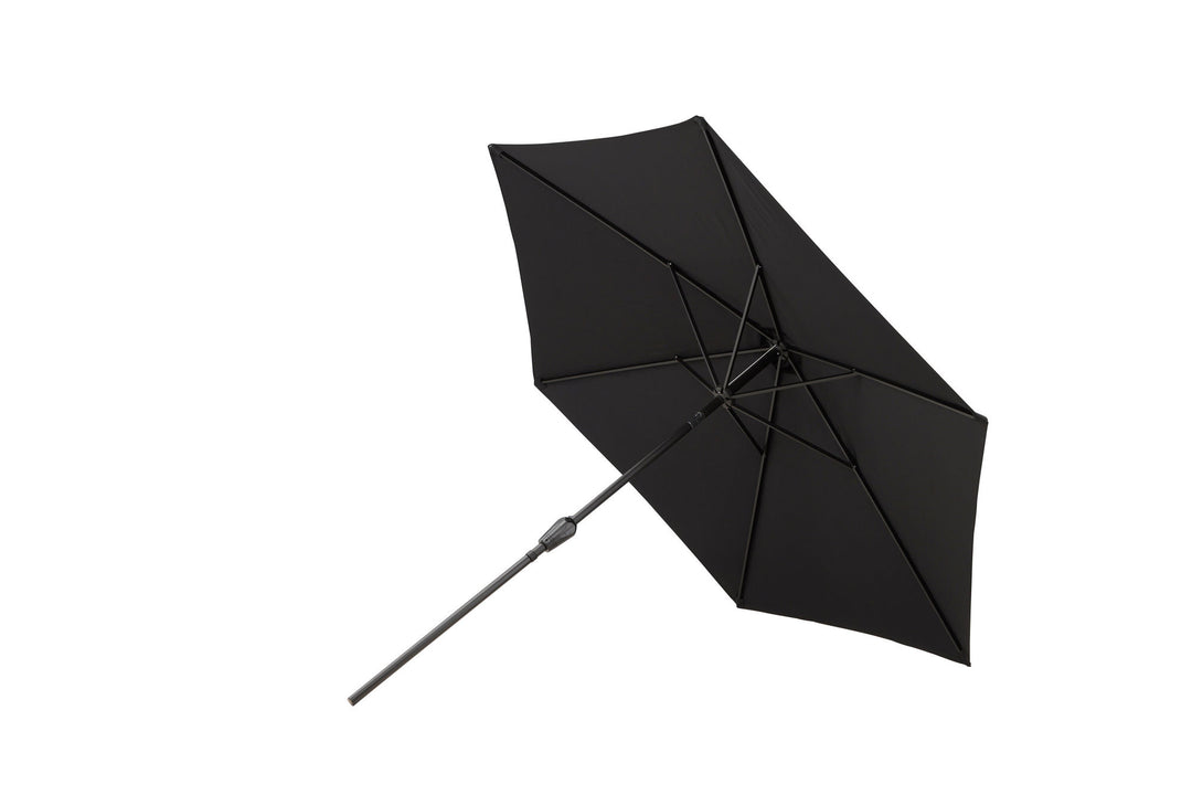 Venture Home Leeds Umbrella - 3m - Grey Alu / Black Fabric