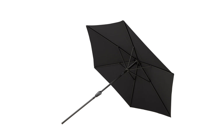 Venture Home Leeds Umbrella - 3m - Grey Alu / Black Fabric