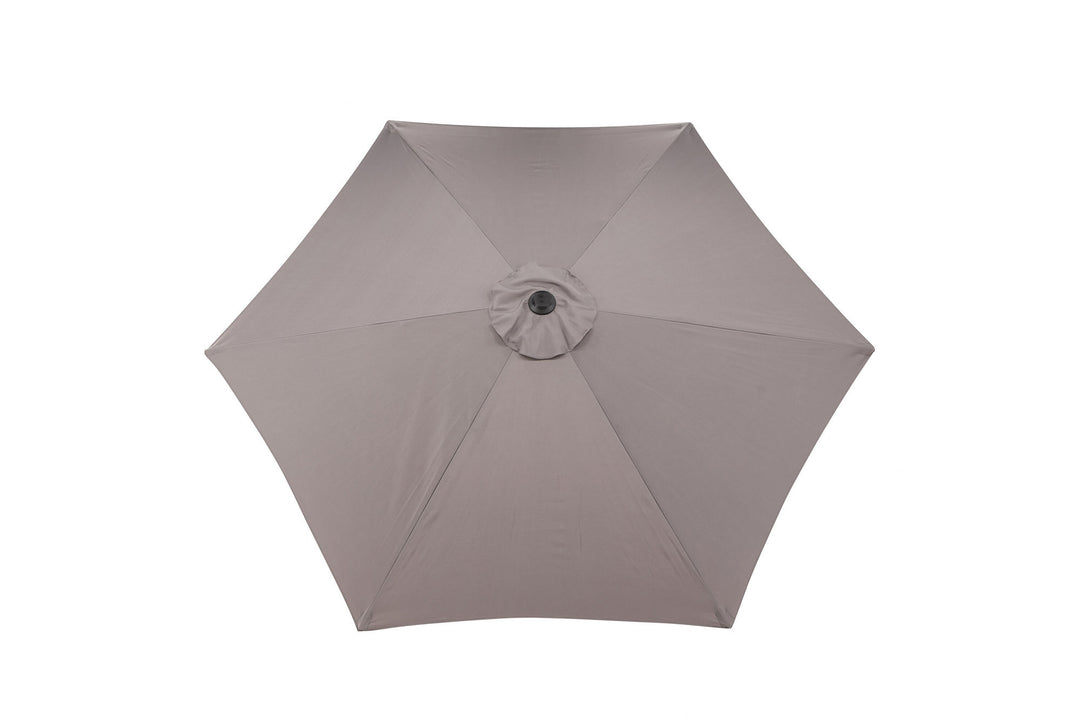 Venture Home Leeds Umbrella - 3m - Grey Alu / Grey Fabric