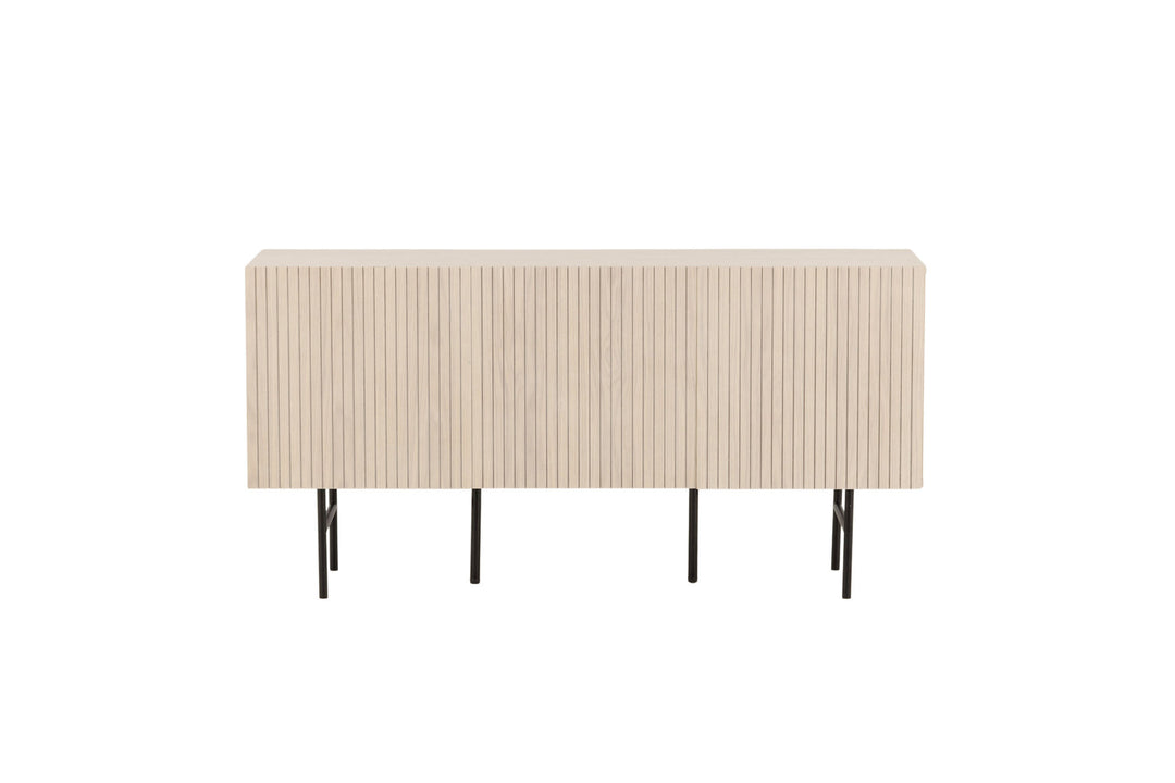 Vind Björkön Low Cabinet Storage - Whitewash / Faneer