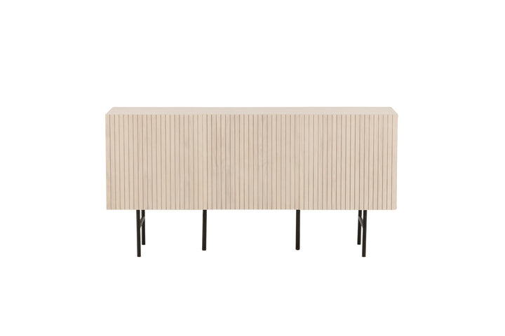 Vind Björkön Low Cabinet Storage - Whitewash / Faneer
