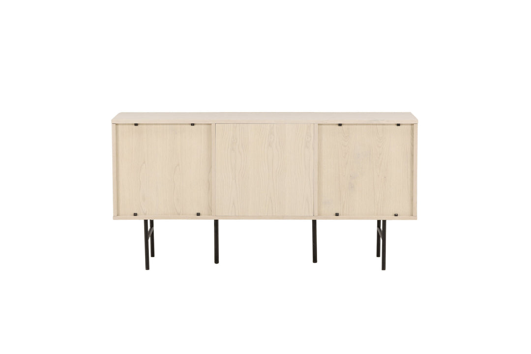 Vind Björkön Low Cabinet Storage - Whitewash / Faneer