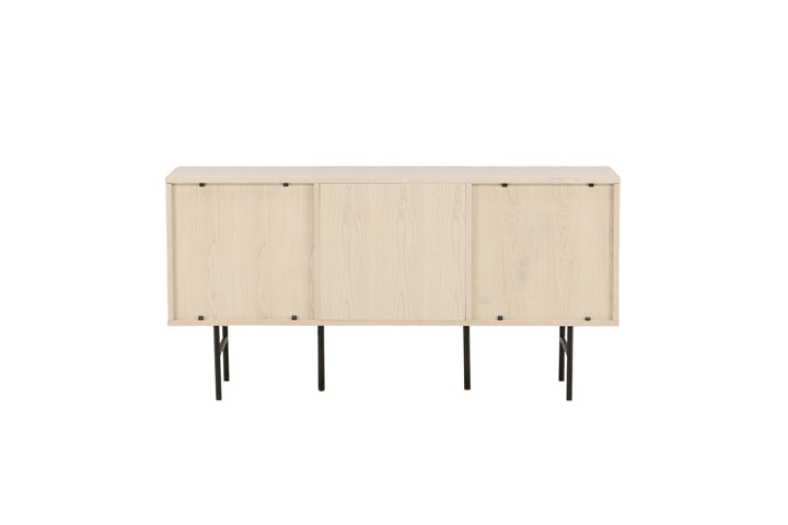 Vind Björkön Low Cabinet Storage - Whitewash / Faneer
