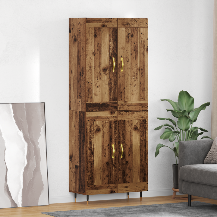 Highboard Gammelt træ 69,5 x 34 x 90 cm Konstrueret træ