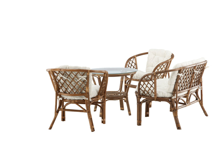 Venture Home Wera Lounge set (3+2+) Rattan /Offwhite Cushion - Ersätter 1572-6011