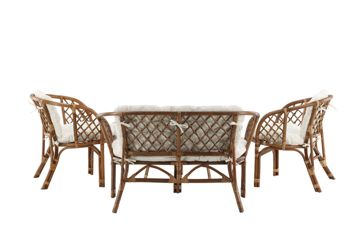 Venture Home Wera Lounge set (3+2+) Rattan /Offwhite Cushion - Ersätter 1572-6011