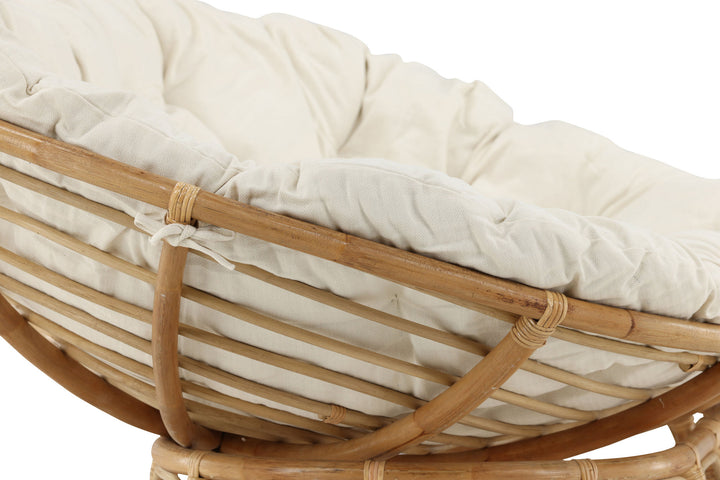 Venture Home Mamasan Rattan Love Seat Nature - Double - Offwhite cushion - Ersätter 2107-101