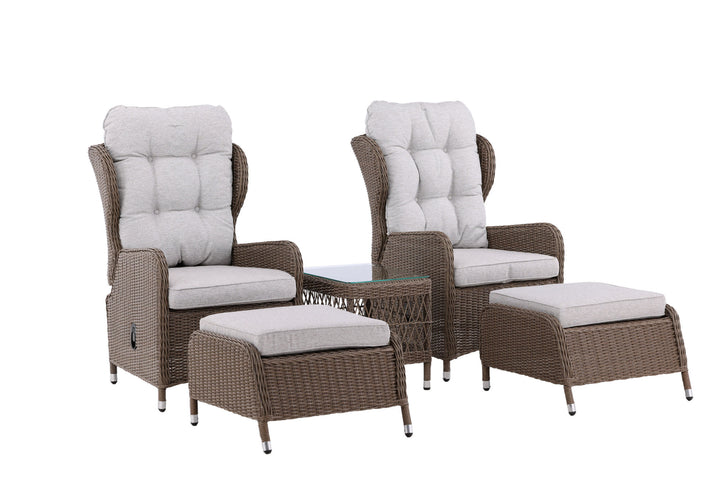 Venture Home Washington Folding Lounge set - Nature/Nature - Ersätter 8192-089