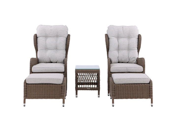 Venture Home Washington Folding Lounge set - Nature/Nature - Ersätter 8192-089