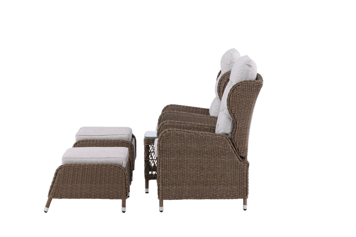 Venture Home Washington Folding Lounge set - Nature/Nature - Ersätter 8192-089