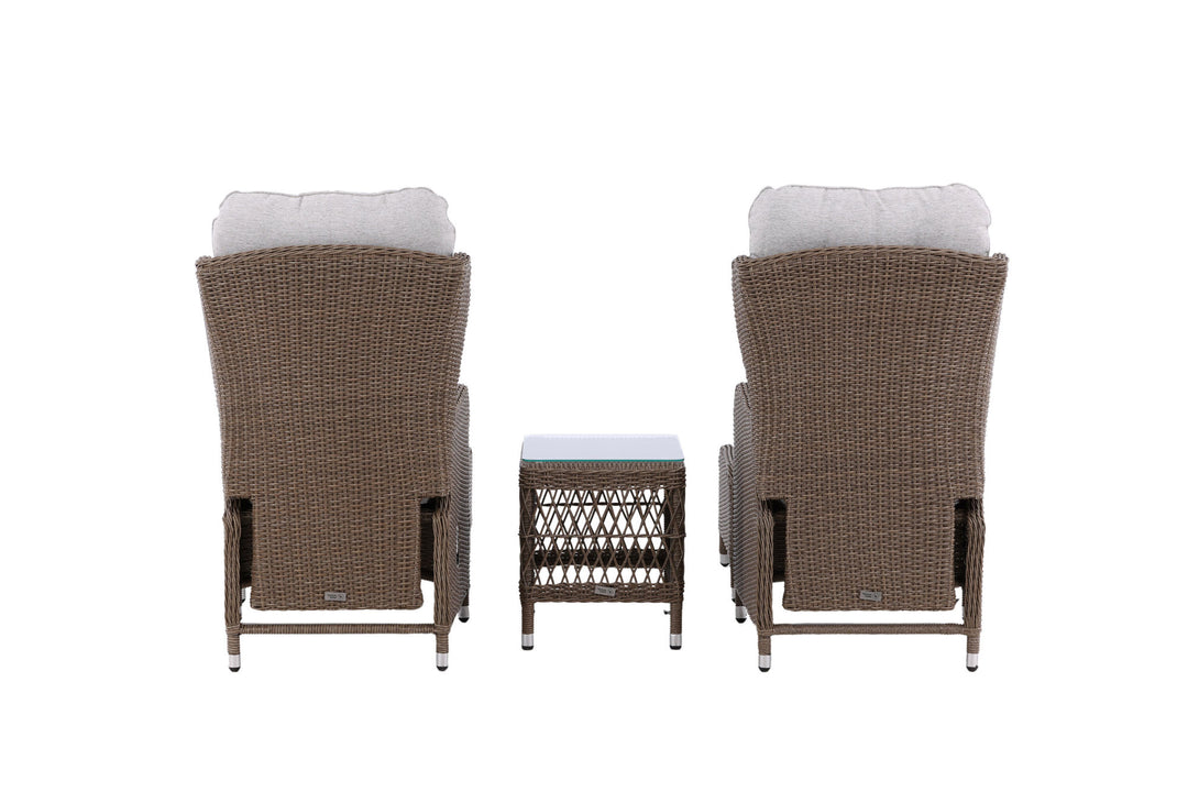 Venture Home Washington Folding Lounge set - Nature/Nature - Ersätter 8192-089