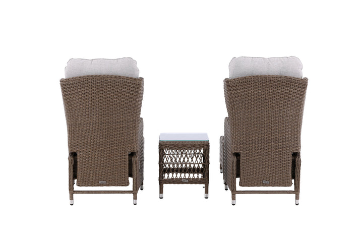 Venture Home Washington Folding Lounge set - Nature/Nature - Ersätter 8192-089