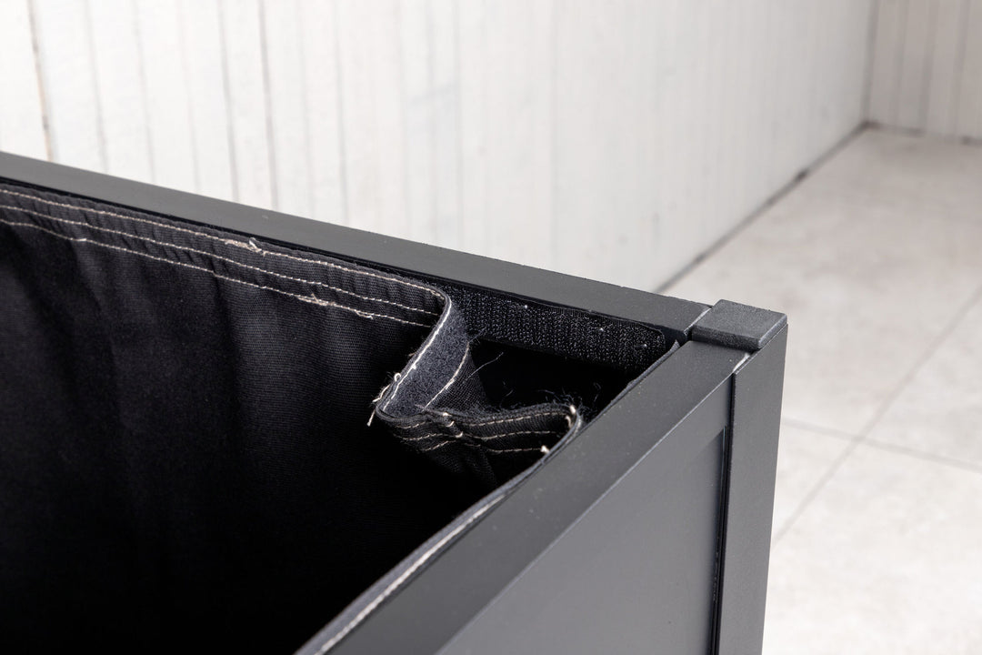Venture Home Elsa cushion box - black 130*60*60 - Ersätter 1011-408