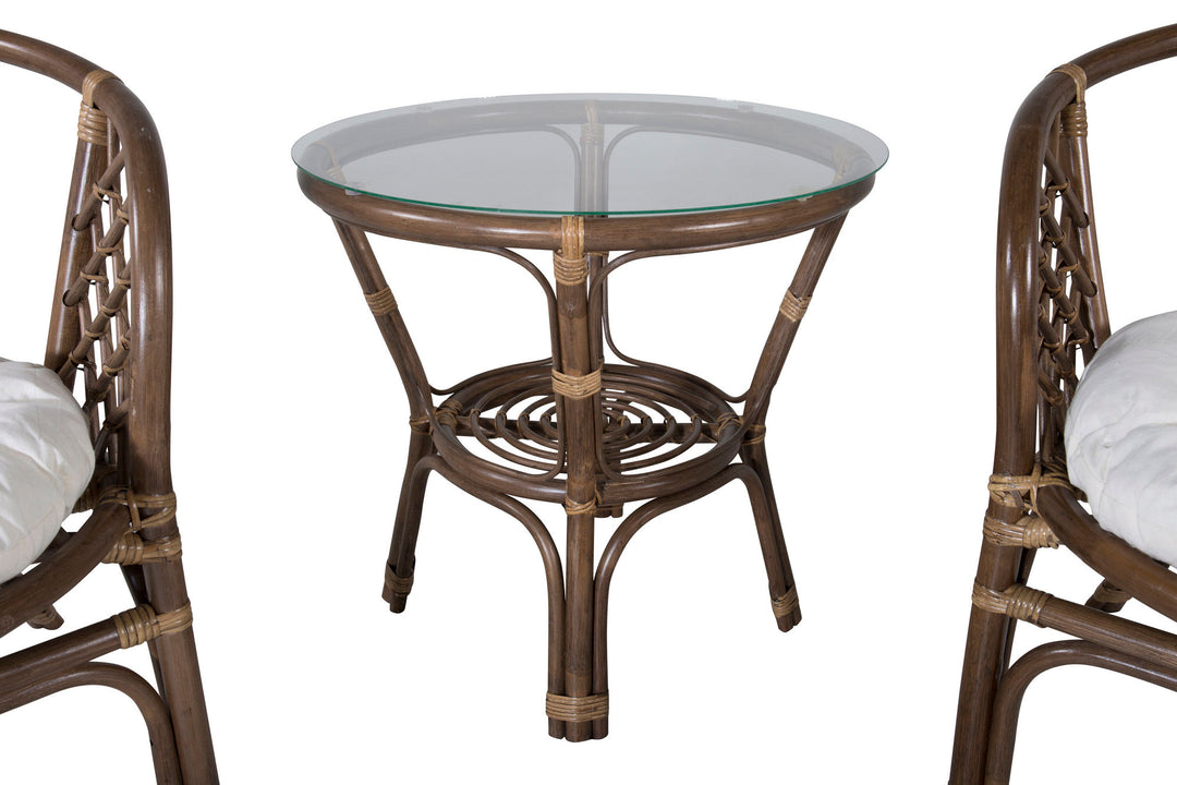 Venture Home Wera Café set (2+1) Rattan / Offwhite Cushion - Ersätter 1573-6011