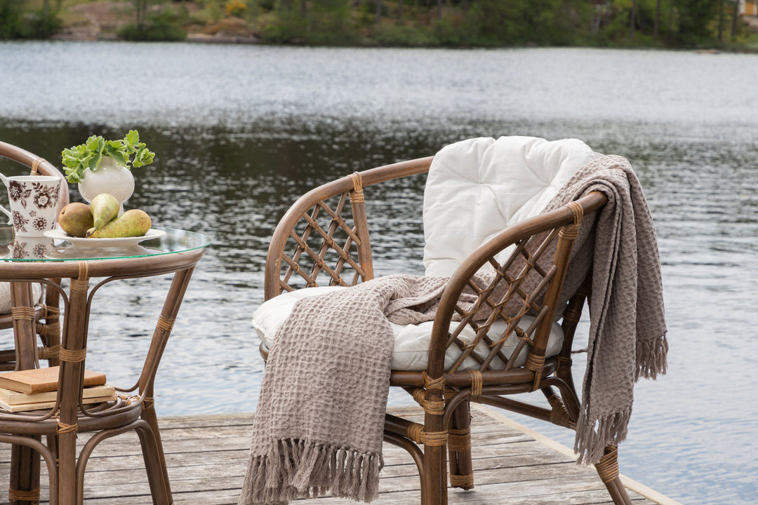 Venture Home Wera Café set (2+1) Rattan / Offwhite Cushion - Ersätter 1573-6011