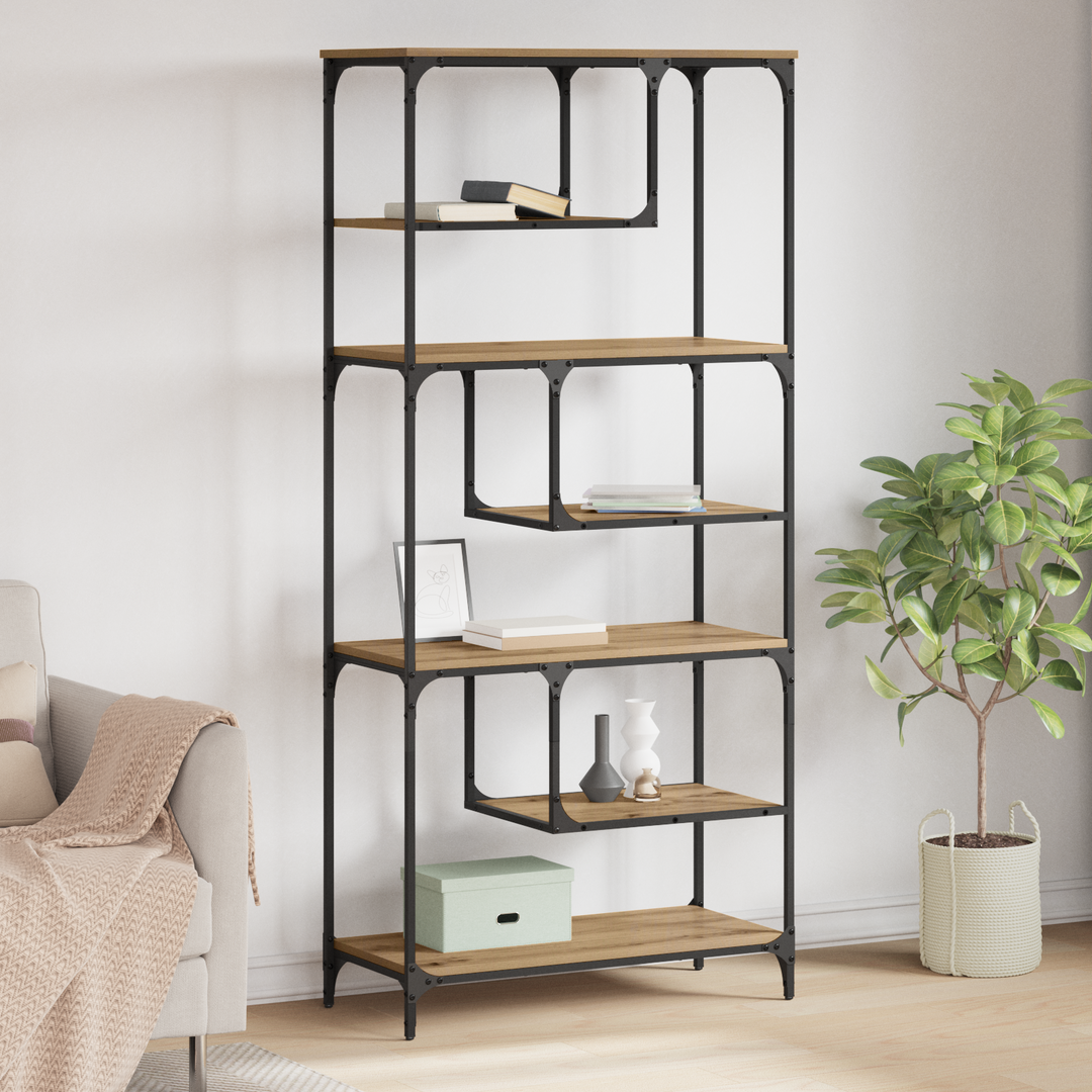 Bogreol artisan eg 81 x 36 x 176 cm Konstrueret træ