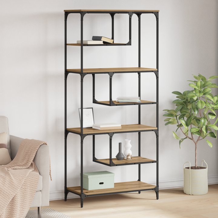 Bogreol artisan eg 81 x 36 x 176 cm Konstrueret træ