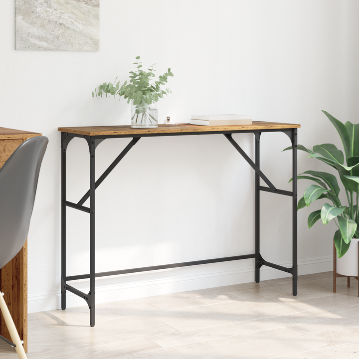 Konsolbord Gammelt træ 100 x 32 x 75 cm Konstrueret træ