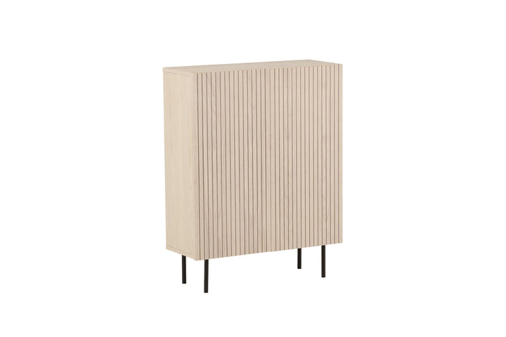 Vind Björkön High Cabinet Storage - Whitewash / Oak/faneer