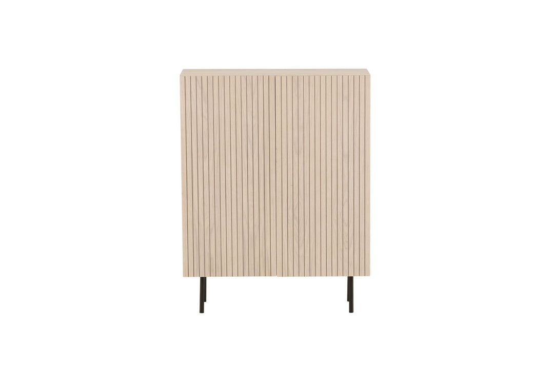 Vind Björkön High Cabinet Storage - Whitewash / Oak/faneer