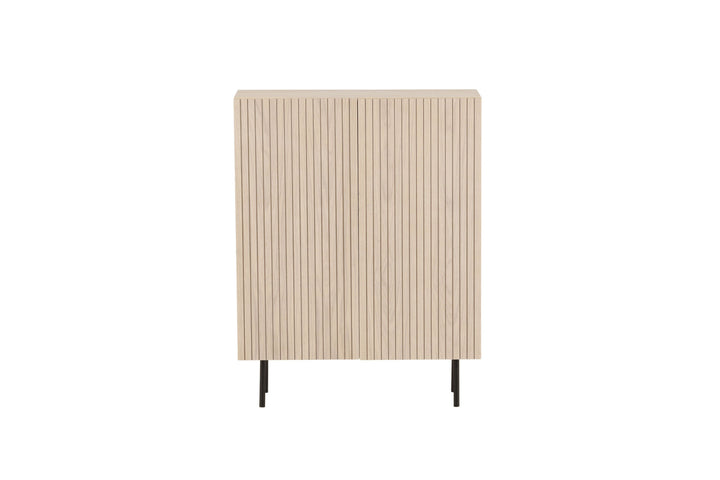 Vind Björkön High Cabinet Storage - Whitewash / Oak/faneer