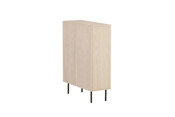 Vind Björkön High Cabinet Storage - Whitewash / Oak/faneer