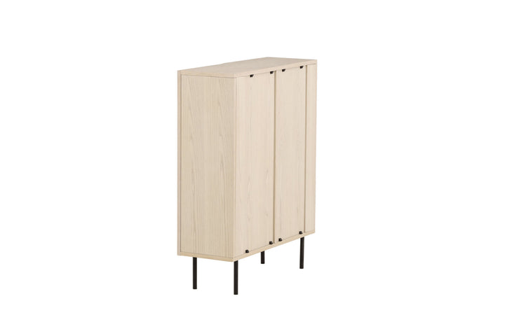 Vind Björkön High Cabinet Storage - Whitewash / Oak/faneer