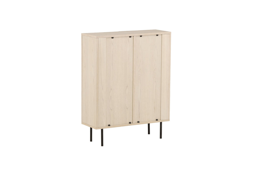 Vind Björkön High Cabinet Storage - Whitewash / Oak/faneer