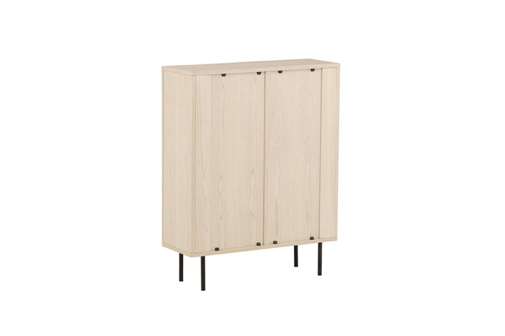Vind Björkön High Cabinet Storage - Whitewash / Oak/faneer