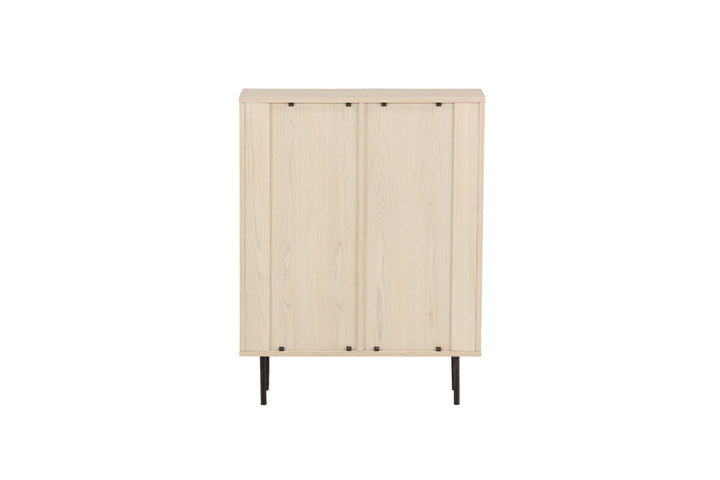 Vind Björkön High Cabinet Storage - Whitewash / Oak/faneer