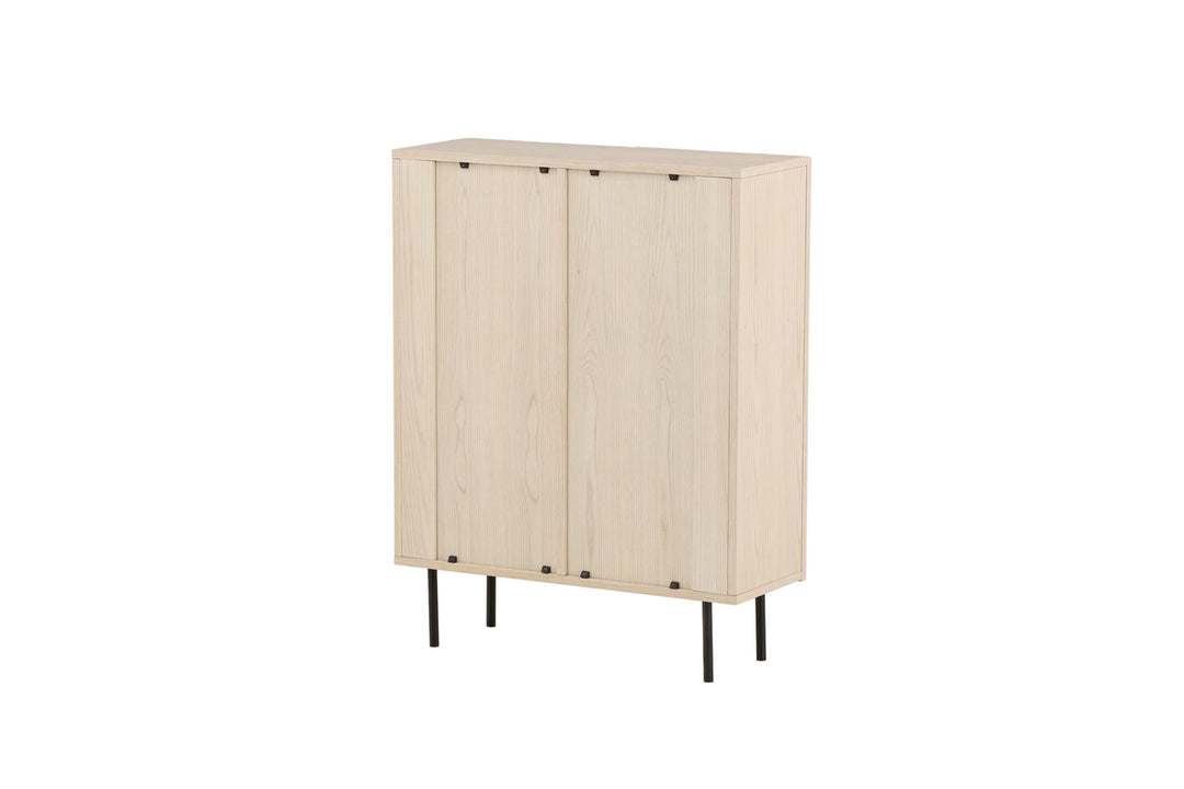 Vind Björkön High Cabinet Storage - Whitewash / Oak/faneer