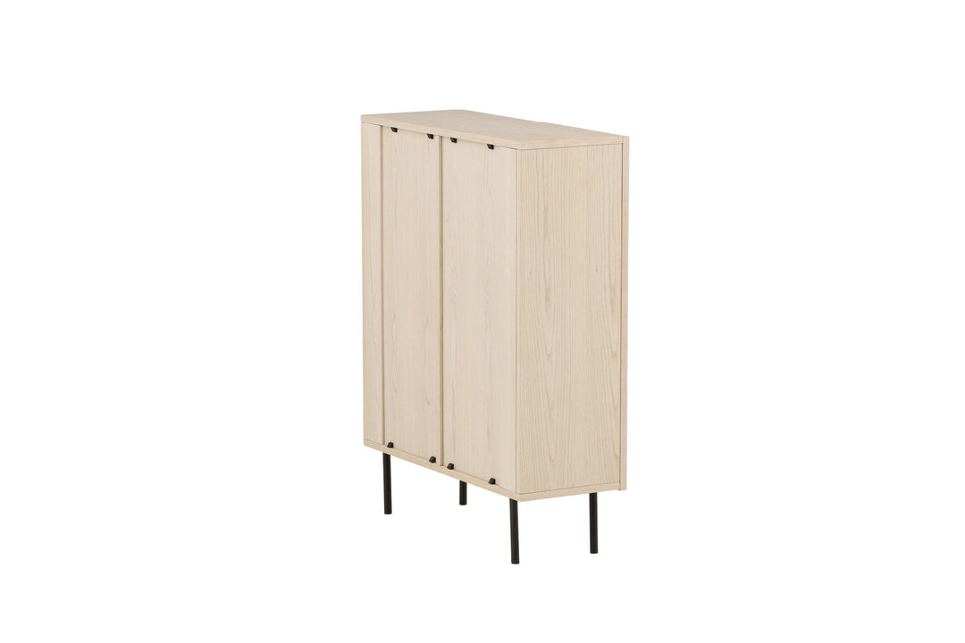 Vind Björkön High Cabinet Storage - Whitewash / Oak/faneer