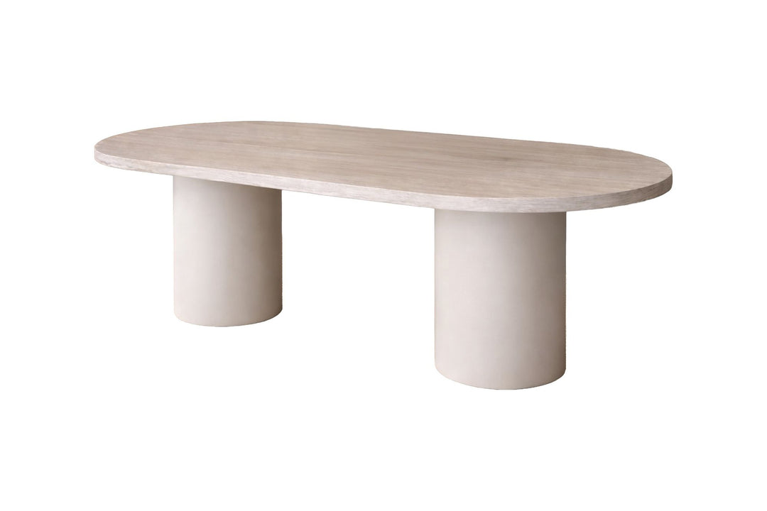 Venture Home Narvik Spisebord 100x200 cm - Beige / MDF Papirfiner Travertin