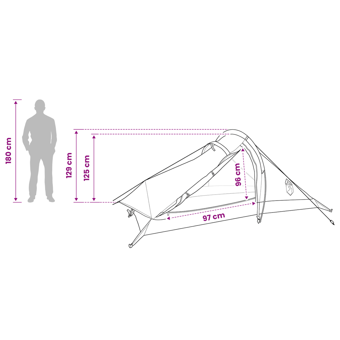 Backpacking Telt Camouflage 4-personers
