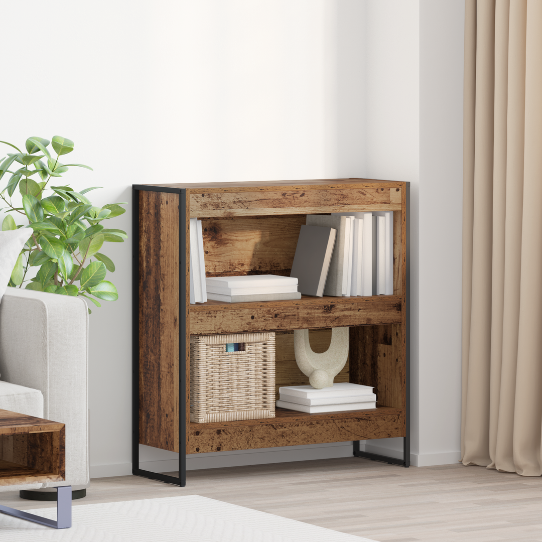 Bogskab Gammelt træ 80 x 30 x 86,5 cm Konstrueret træ
