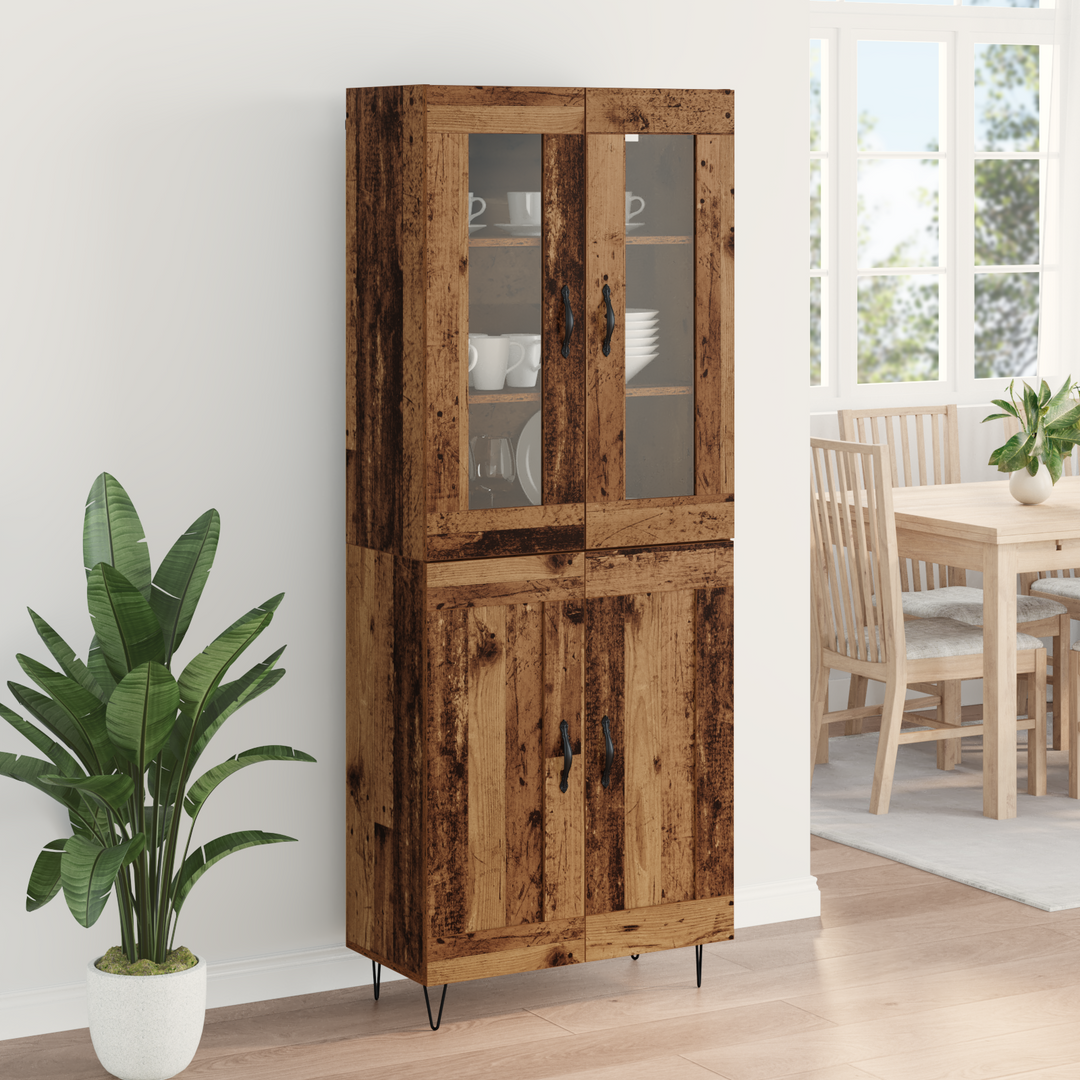 Highboard Gammelt træ 69,5 x 34 x 90 cm Konstrueret træ