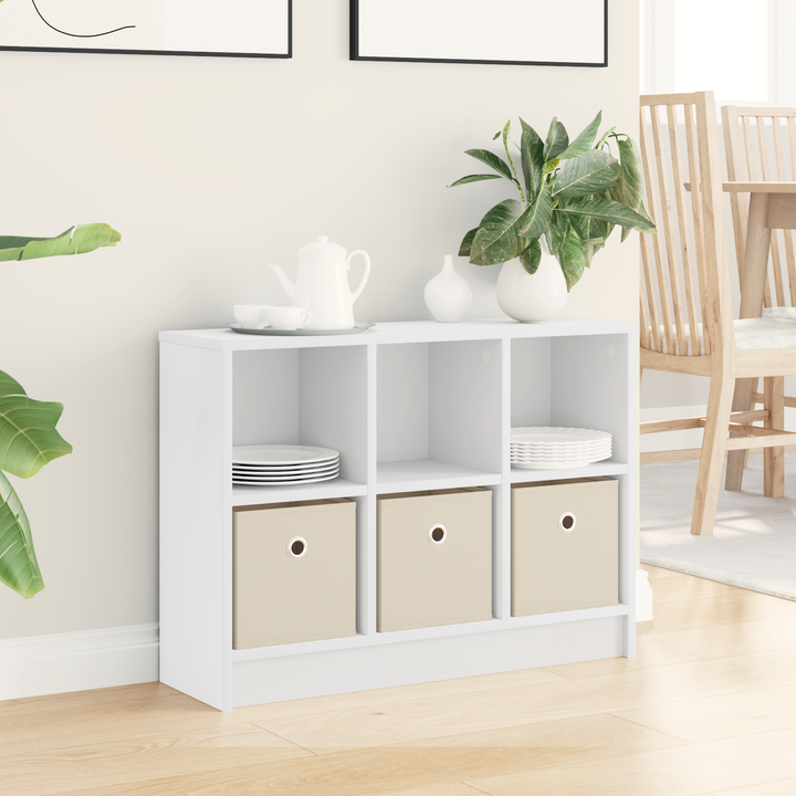 Sideboard med skuffe Hvid 73,5 x 22,5 x 53,5 cm