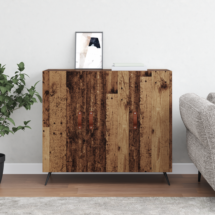 Sideboard Gammelt træ 89,5 x 34 x 80 cm Konstrueret træ