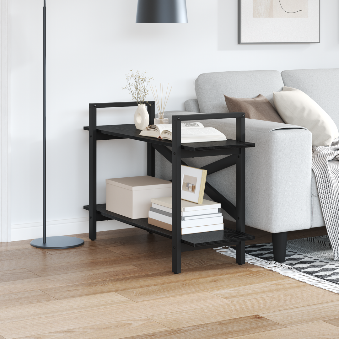 Bogreol Sort eg 100 x 33,5 x 64 cm Konstrueret træ