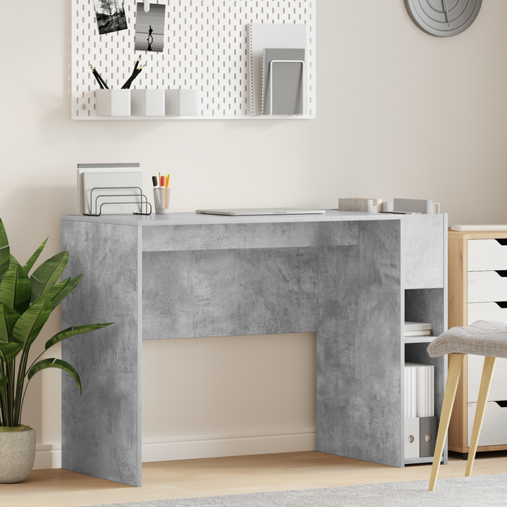 Bord Beton Grå 109 x 50 x 78 cm Konstrueret træ