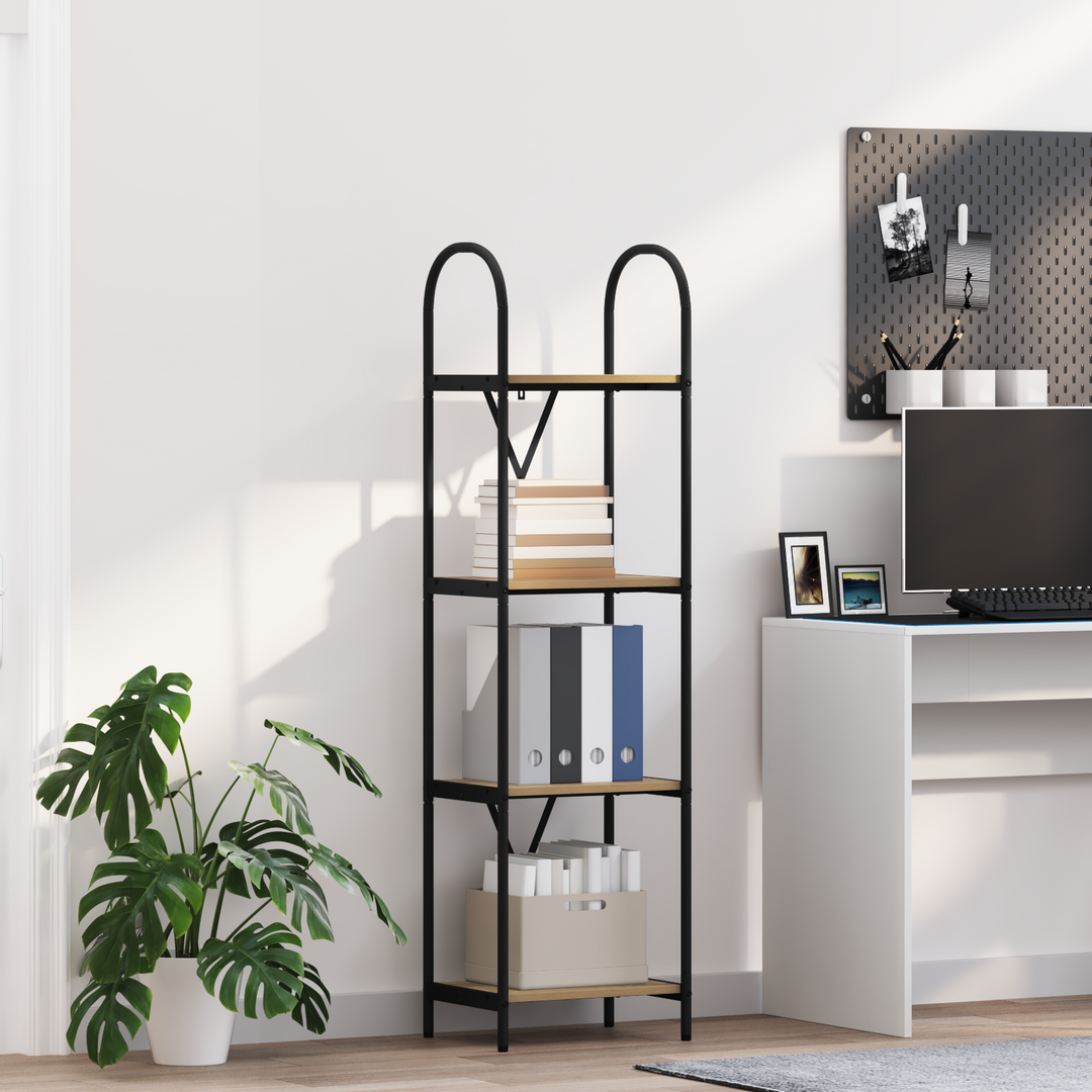 Bogreol Artisan Egetræ 40 x 30 x 146 cm Konstrueret træ
