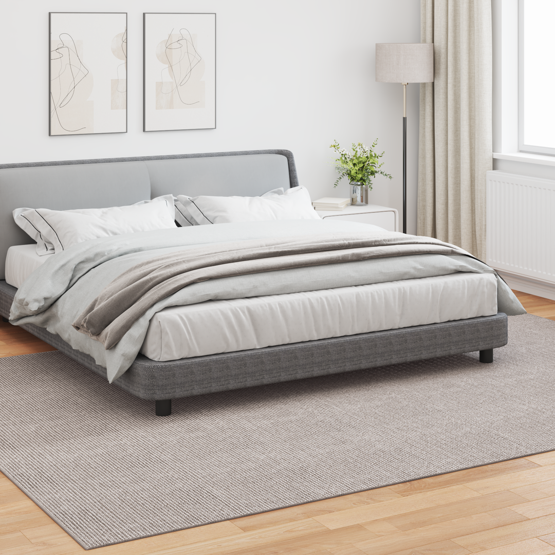 Områdetæpper LUGO Creme og Taupe 340 x 240 cm Polyester