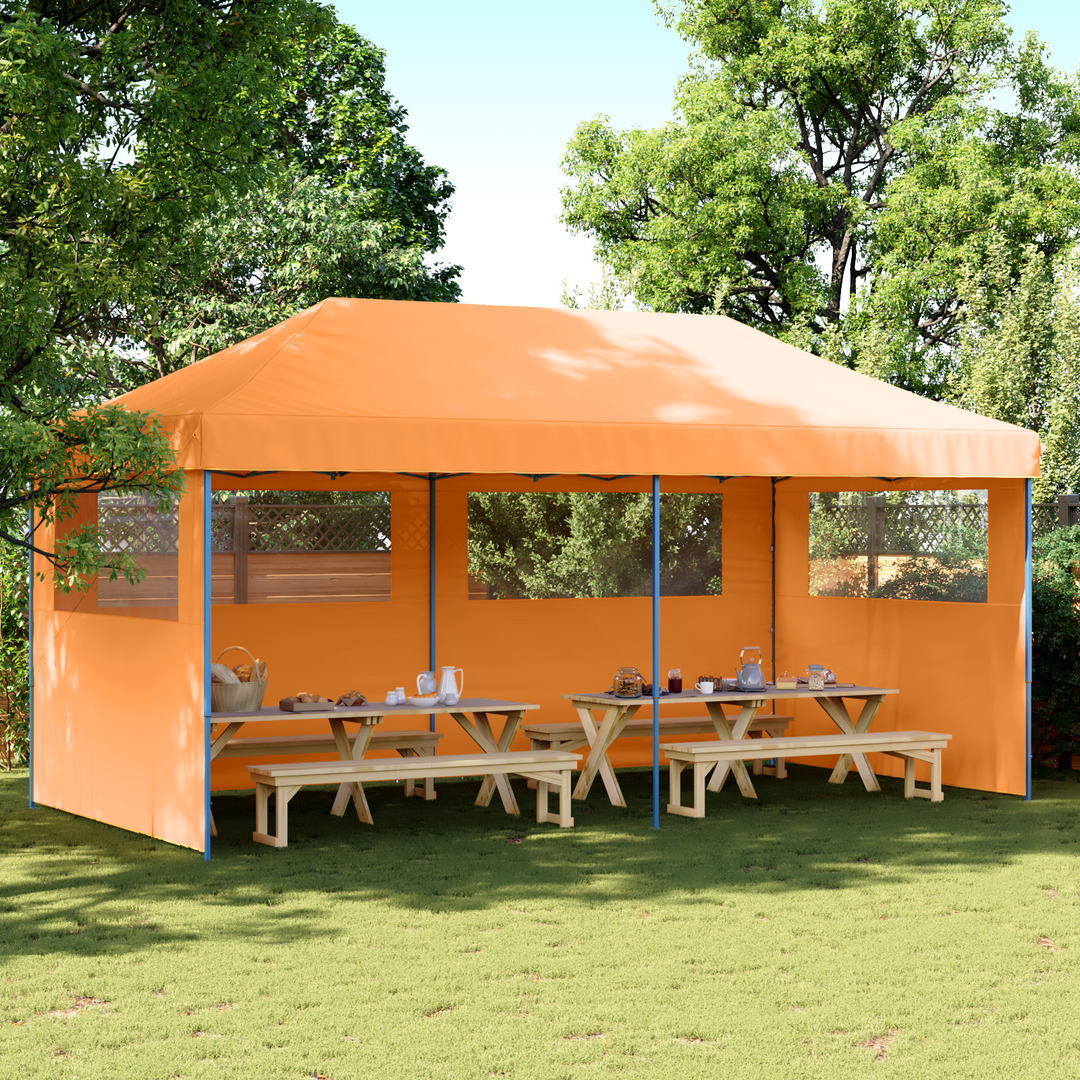 Party Tent Orange 292 x 580 x 315 cm Oxford stof
