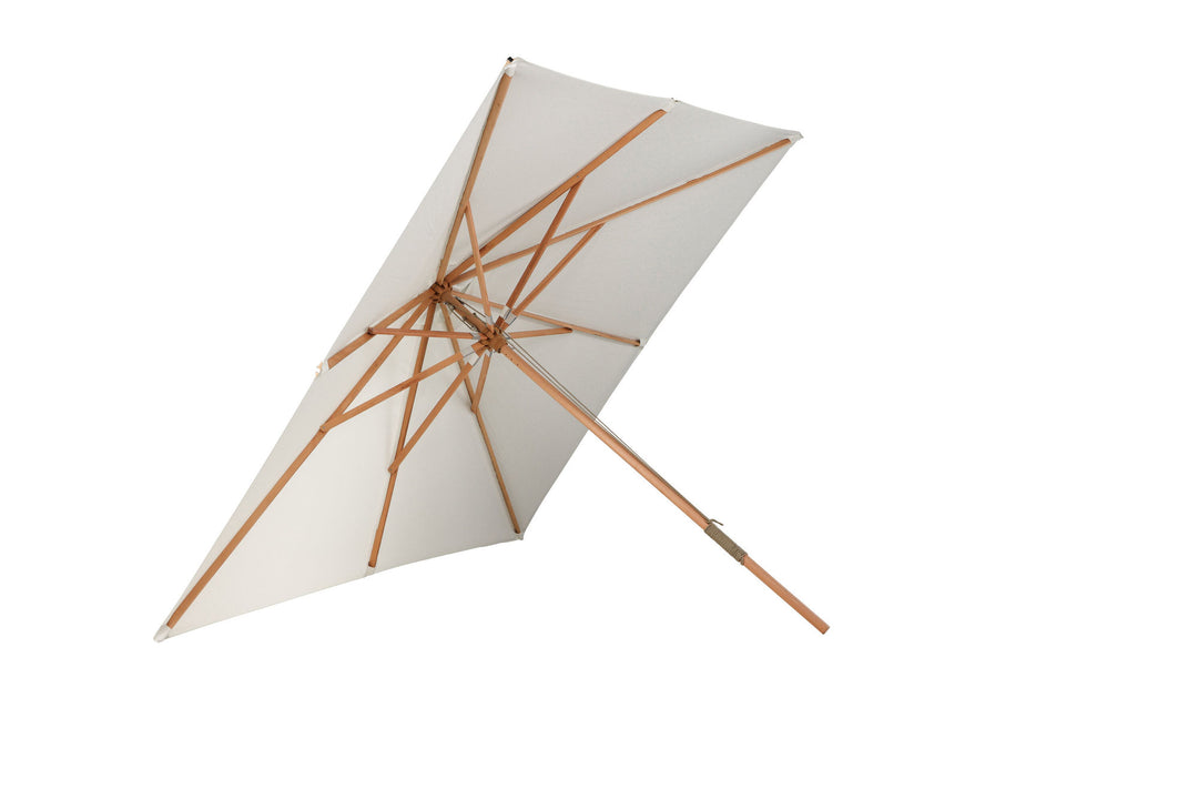 Venture Home Naxos Umbrella - 3*3m - Wood / Ecru Fabric