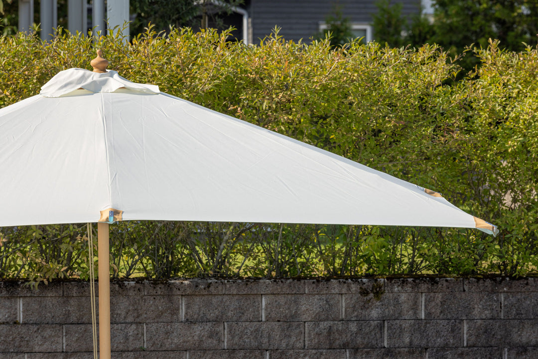 Venture Home Naxos Umbrella - 3*3m - Wood / Ecru Fabric