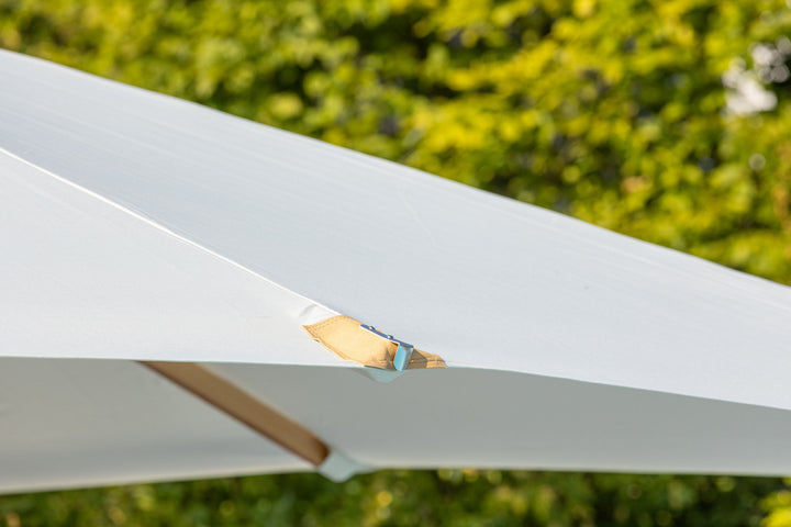 Venture Home Naxos Umbrella - 3*3m - Wood / Ecru Fabric