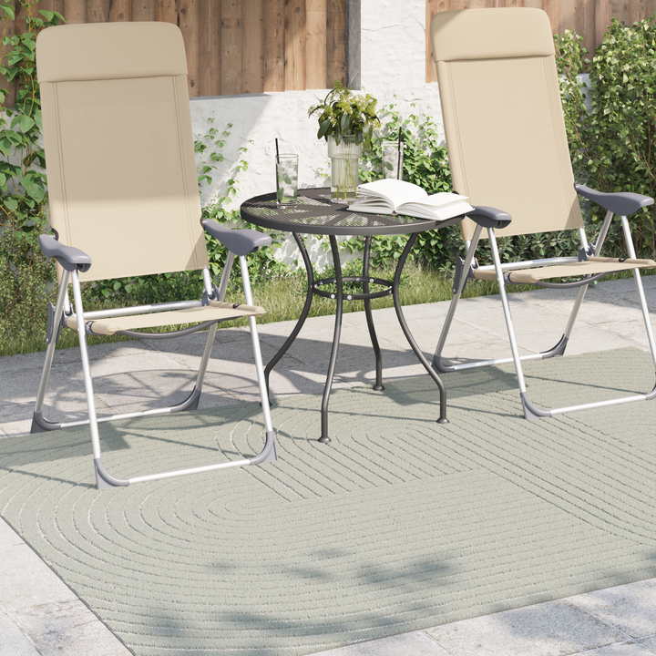 Områdetæpper Rektangulær PALMERAS Grøn 120 x 170 cm Polyester