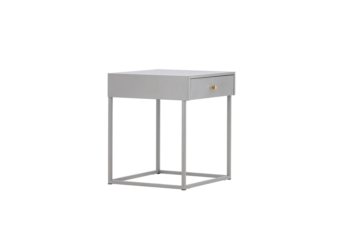 Venture Home Bakal Bedside Table - Light grey /  Light grey